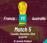 Francia contra Australia cuotas Mundial