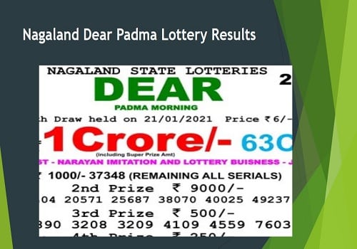 Sample Dear Padma lottery draw in Nagaland, India.
