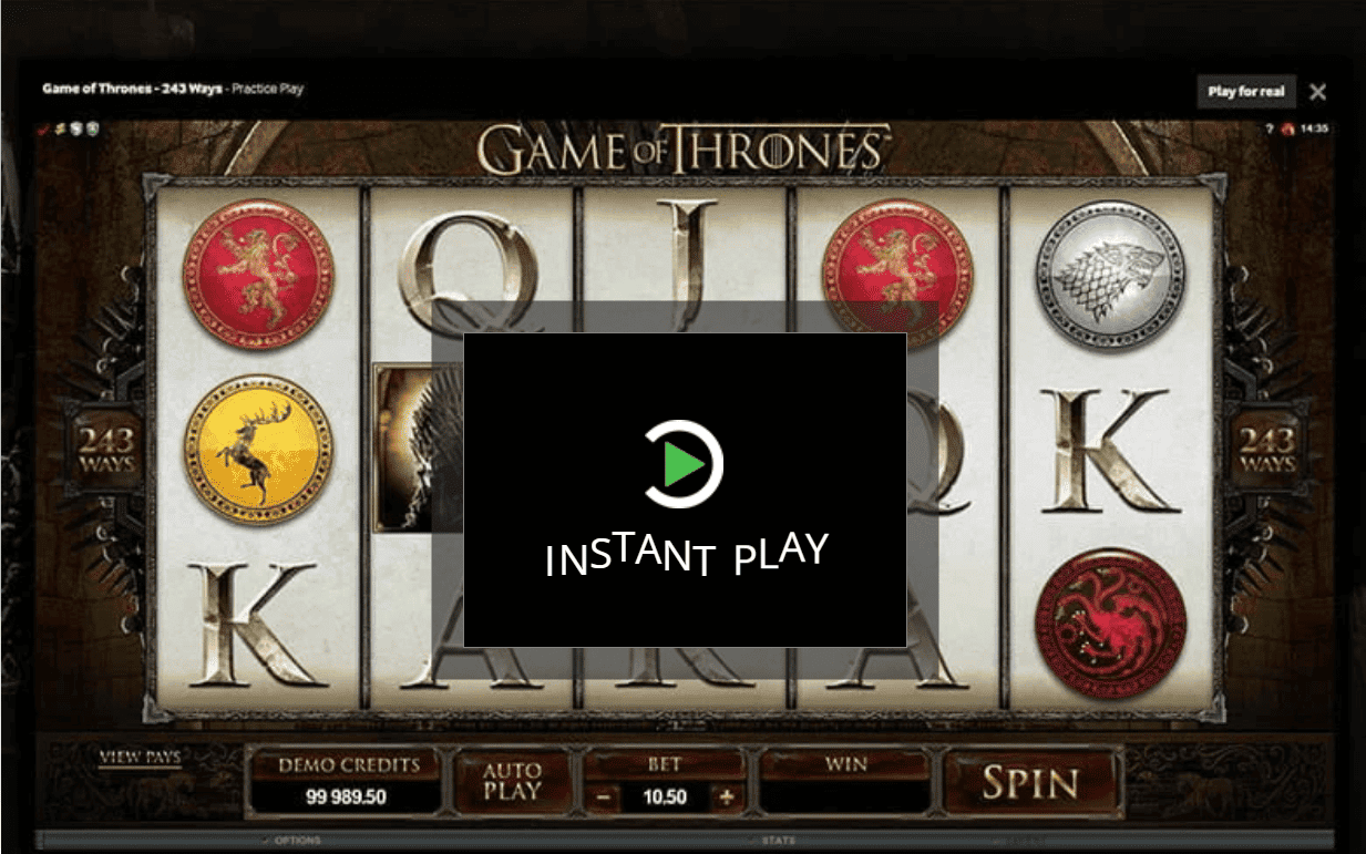 The Game of Thrones 243 Ways Slot is one of the major attractions at the All Slots casino.