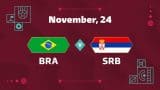 Brazil vs Serbia odds