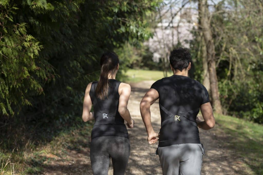 Runners training for running a marathon